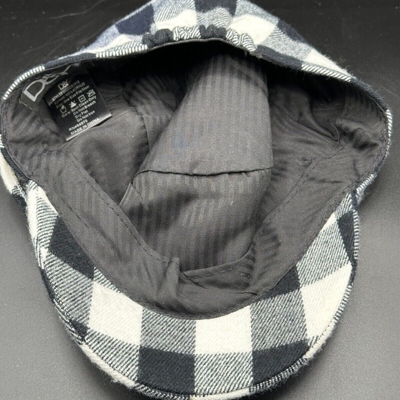 D&Y - Gatsby Newsboy Driver Flat Hat / Cap, Gingham or Plaid, 100% Acrylic - Picture 7 of 7